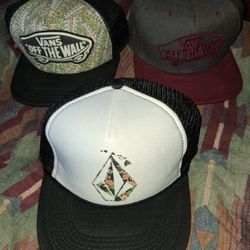 Vans And Volcom Hats