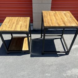 Solid Wood Top Nightstands / End Tables / Side Tables