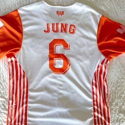 Jung #6 Whataburger Baseball Jersey