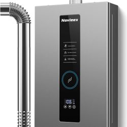 🔥Brand new🔥 Tankless Water Heater, Novieex On Demand Water Heater Natural Gas, Up to 3.6 GPM, 86,000 BTU Instant Hot Water Heater with LED Display, 