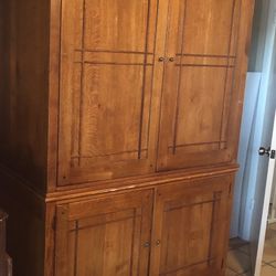 Craftsman style armoire