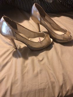 Gold shoes size 9