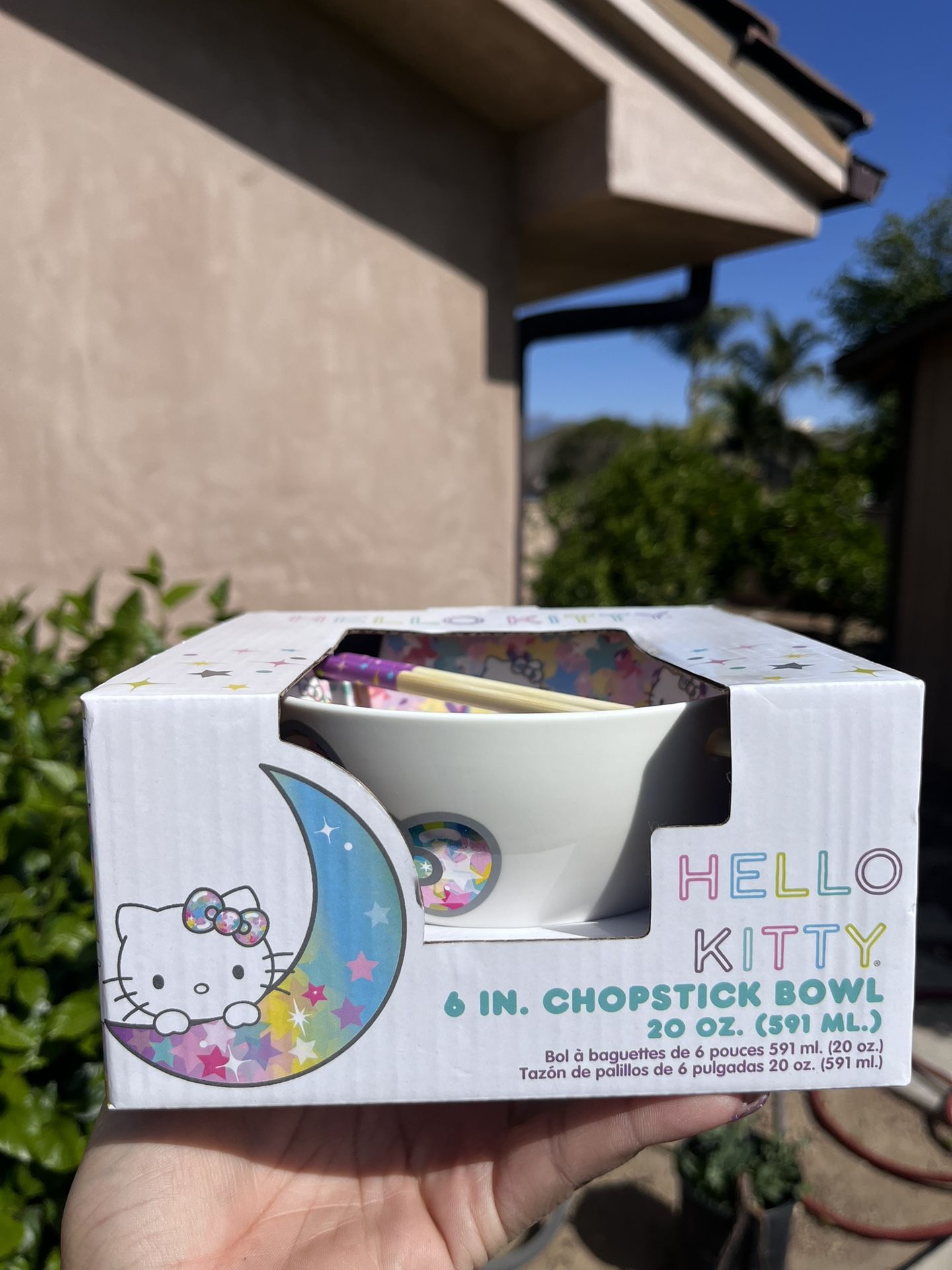 Hello Kitty Chopstick Bowl