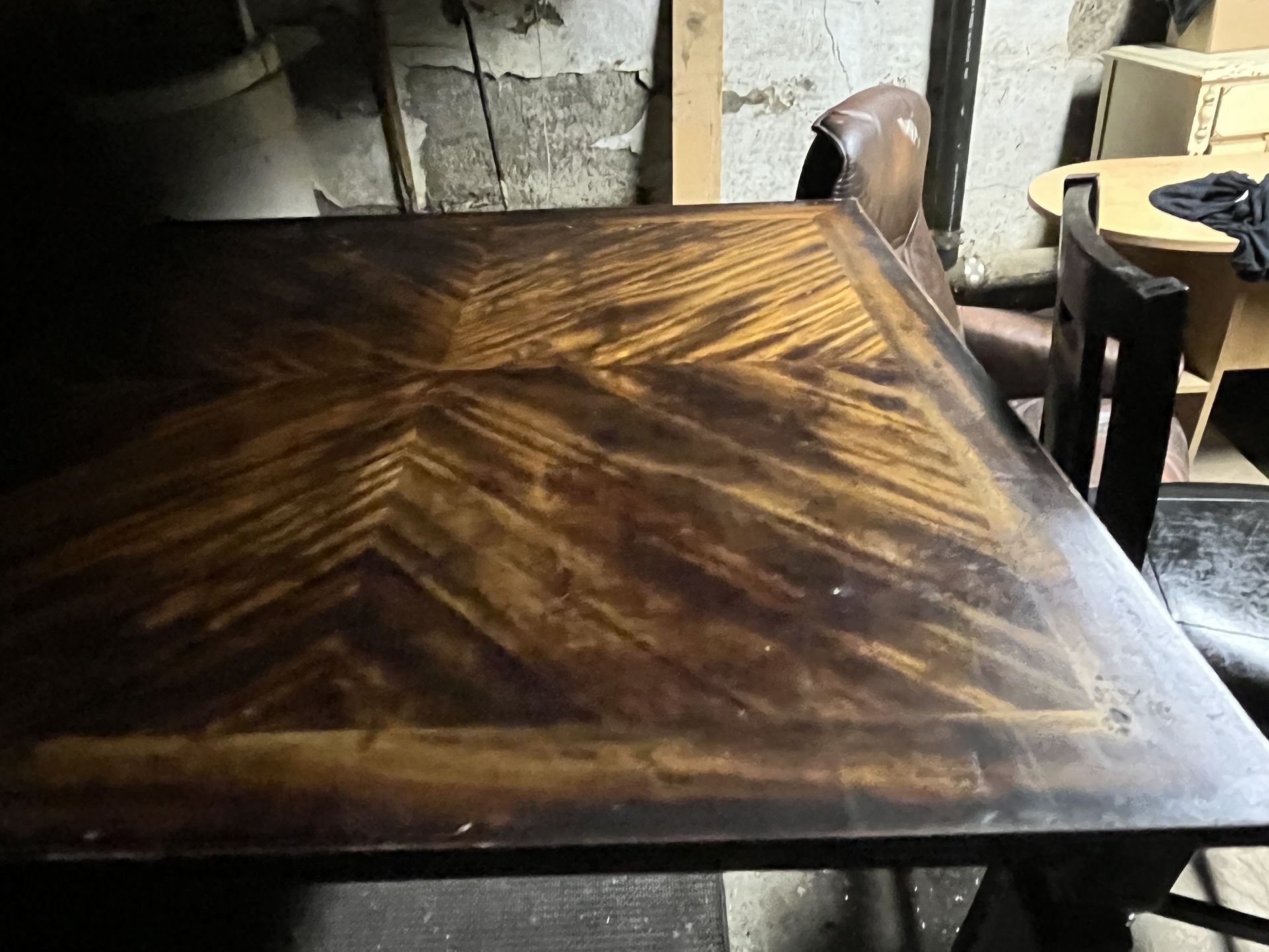 Wooden Table & 3 Chairs
