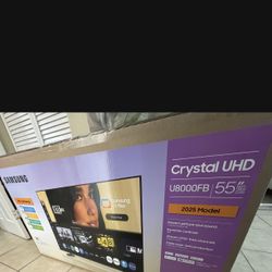 Samsung TV 55Inch , new in box, never been opened, model 2025 4K Smart TV 8000 FB