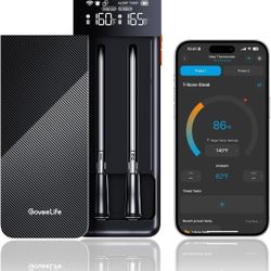 GoveeLife Bluetooth Wireless Meat Thermometer with 2 Probes Standalone Digital Base Retails $110
