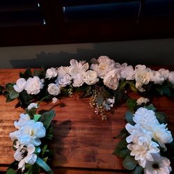 New Wedding Backdrop Swags 3 Pc White