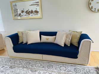 Two Loveseat Covers And One Cover For Chair