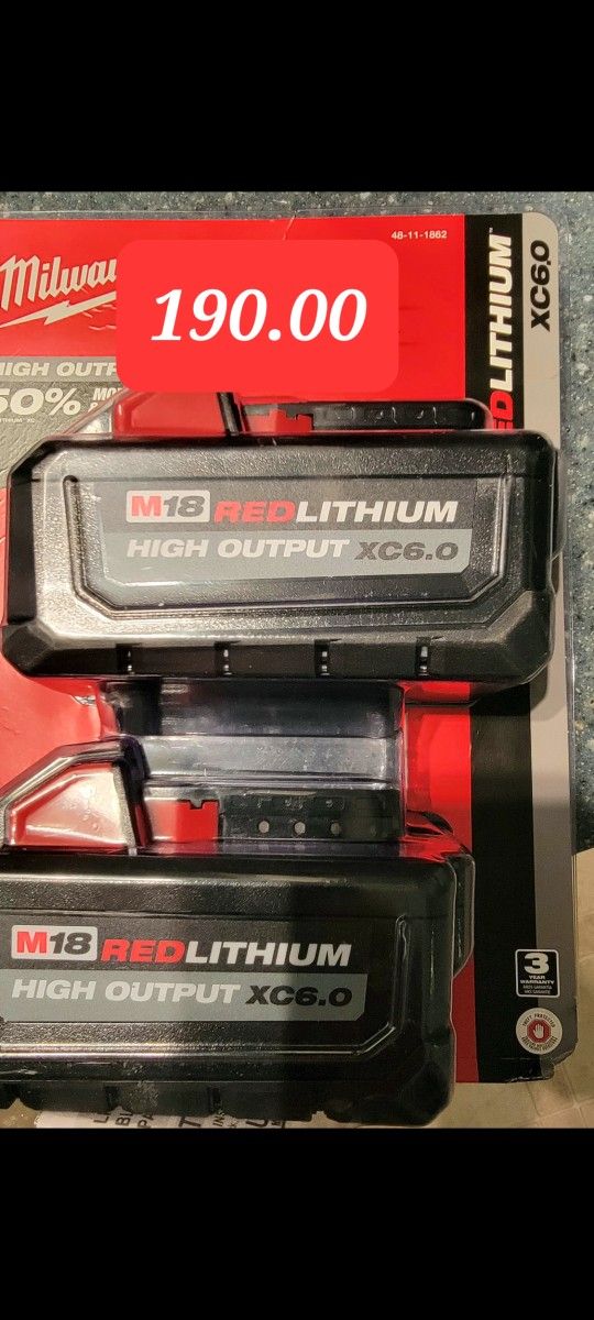 Milwaukee Batterys 