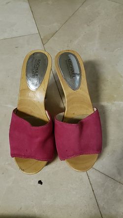 Michael Kors pink mules