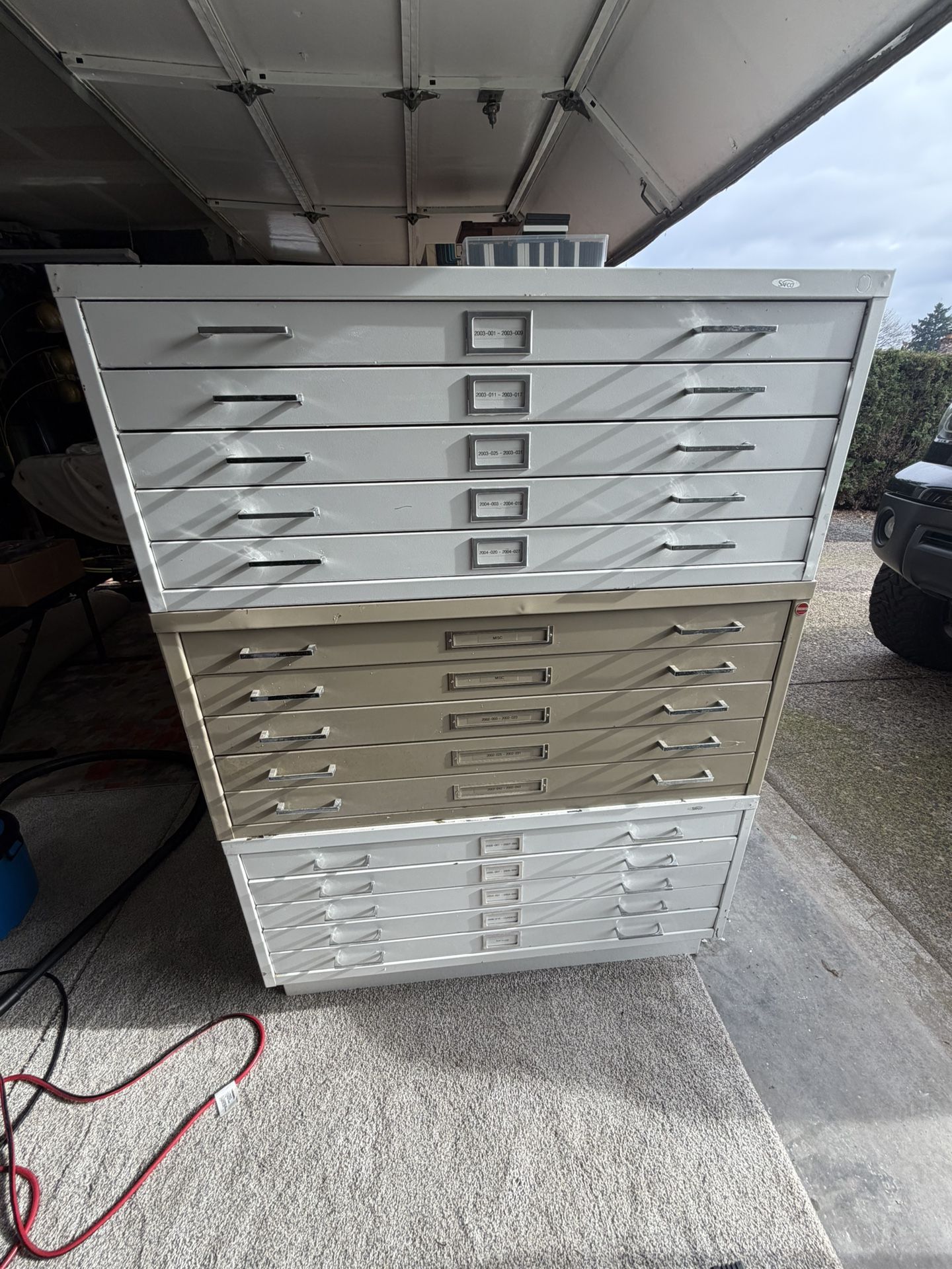 Safco Steel Flat Filing Cabinets (tool Storage)
