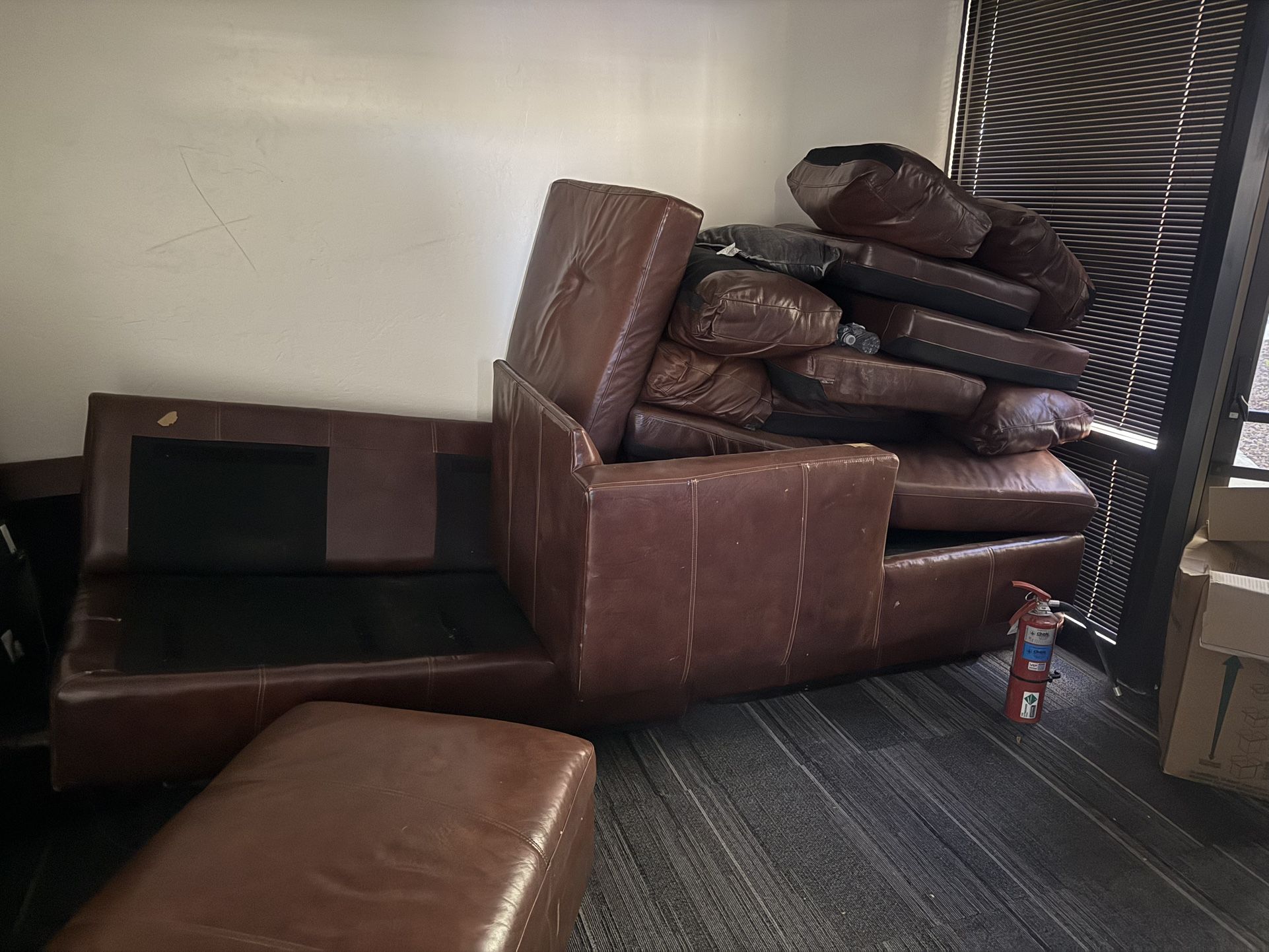 Leather Sectional