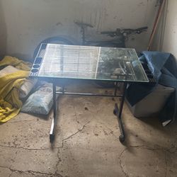 Glass Drawing Table 