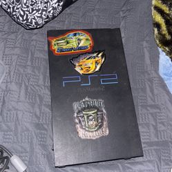 Ps2  console with games and controllers 
