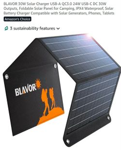 Foldable solar panel 30w