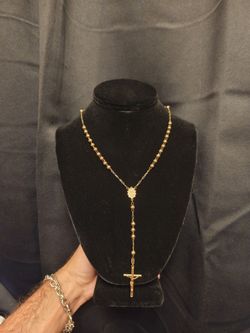 14k gold rosary