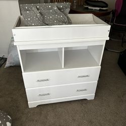 Changing Table W/ Mattress And 2 Drawers