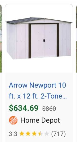 10x12 Metal Shed