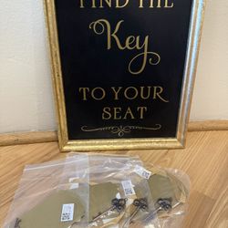 Key Seating Chart Sign 