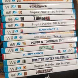 Wii U Games 10 To 30.00 Each Mario Donkey Kong Pikmin Pokken Etc