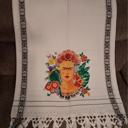 Frida Kahlo Printed Shawl / Reboso