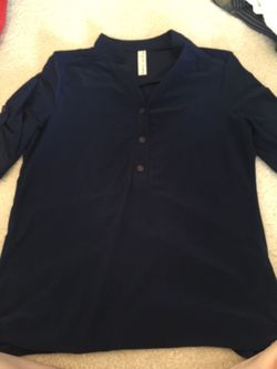 Navy blue jersey top