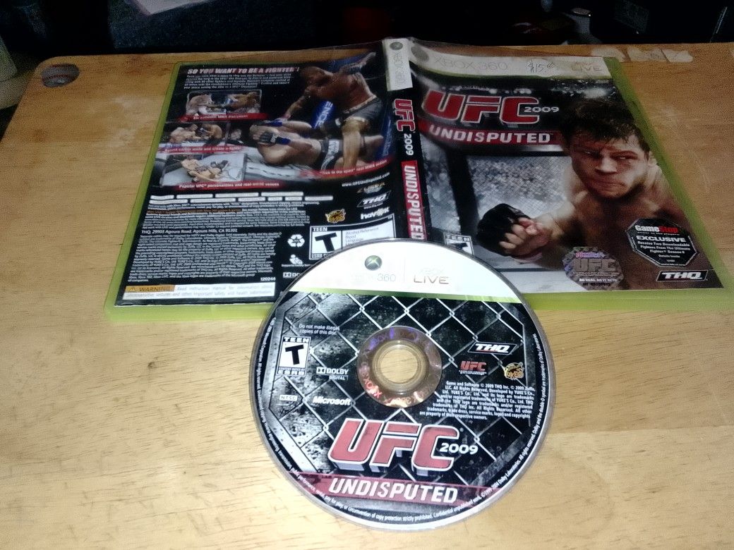 Xbox 360 Game UFC 2009 Undisputed