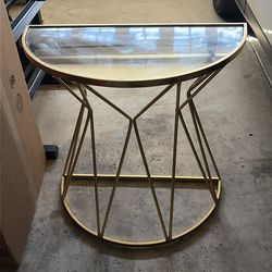 Glass side/entry table