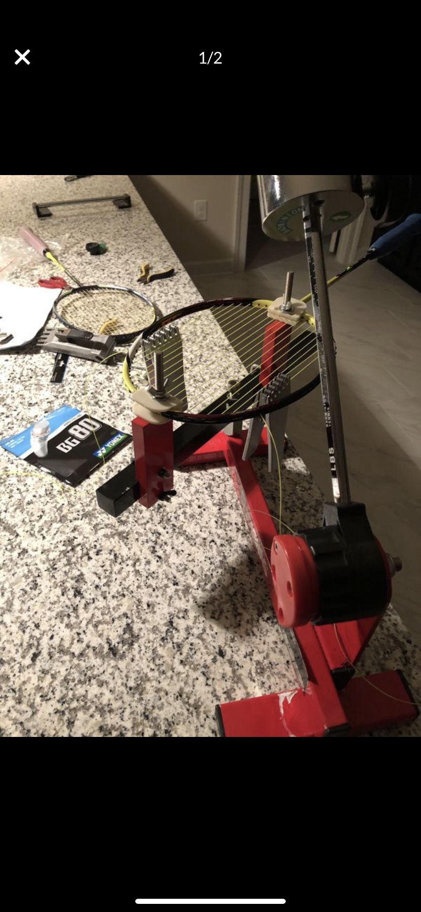 Stringing machine