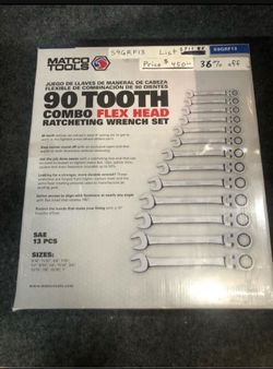 Matco Tools 13-pc 90 Tooth SAE Set $450 Firm Price
