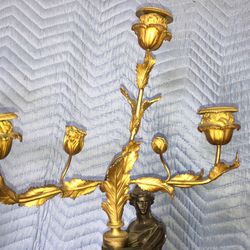 Antique French Bronze Torcheires 