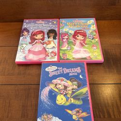 3 Strawberry Shortcake DVD’s
