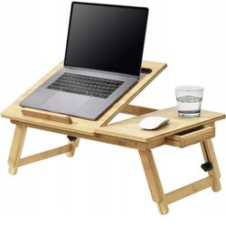 Wood Portable Desk(( See All Pictures)) IS A LITTLE Vent  SOLD AS IS