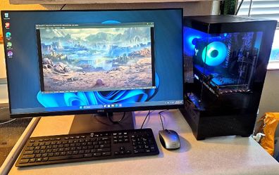GAMING PC i5 RTX 3070ti 8gb 16gb ram 512gb 27" Monitor
