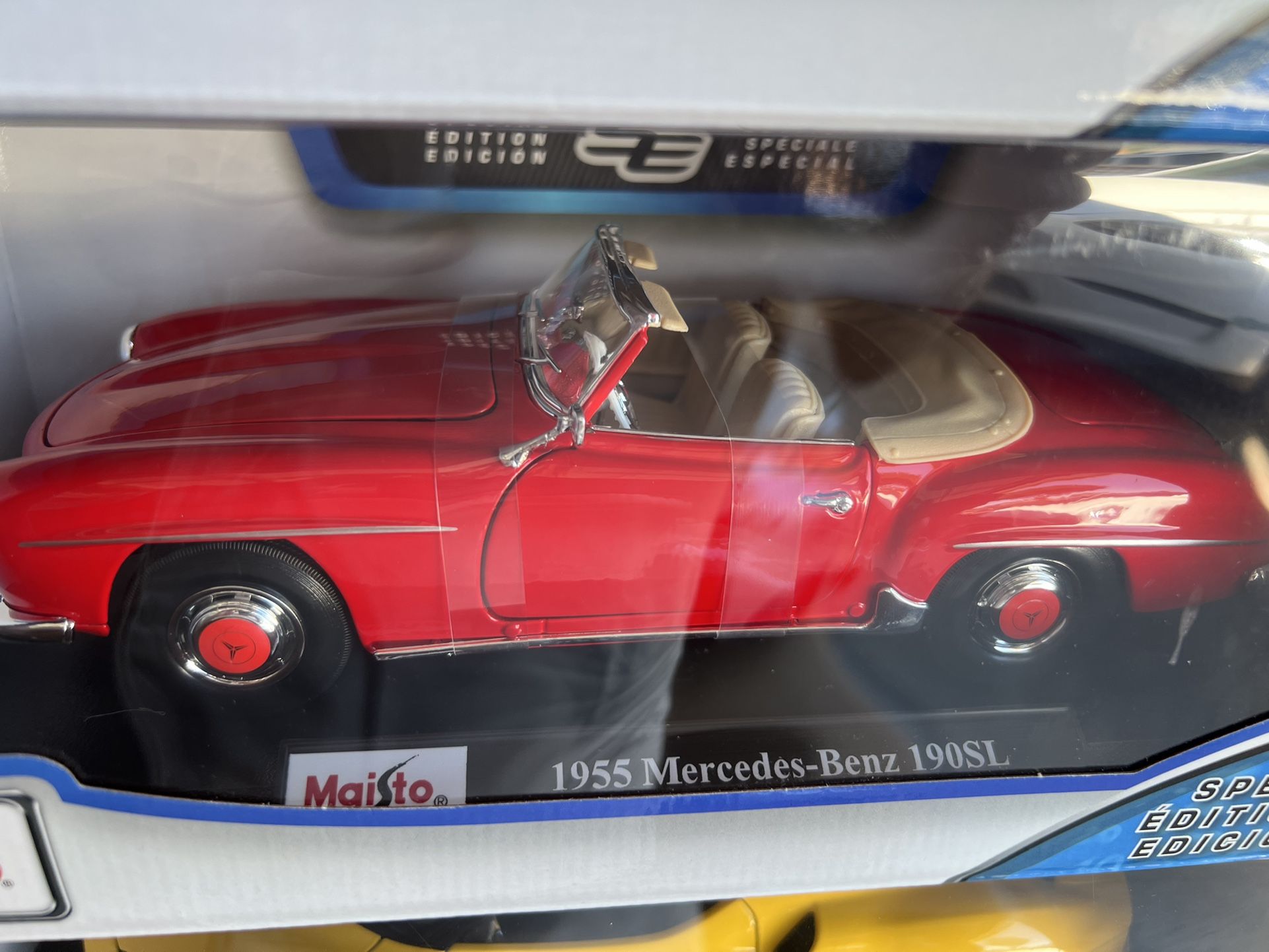 Mercedes 1955 190 SL Toy Car 1/18 New 