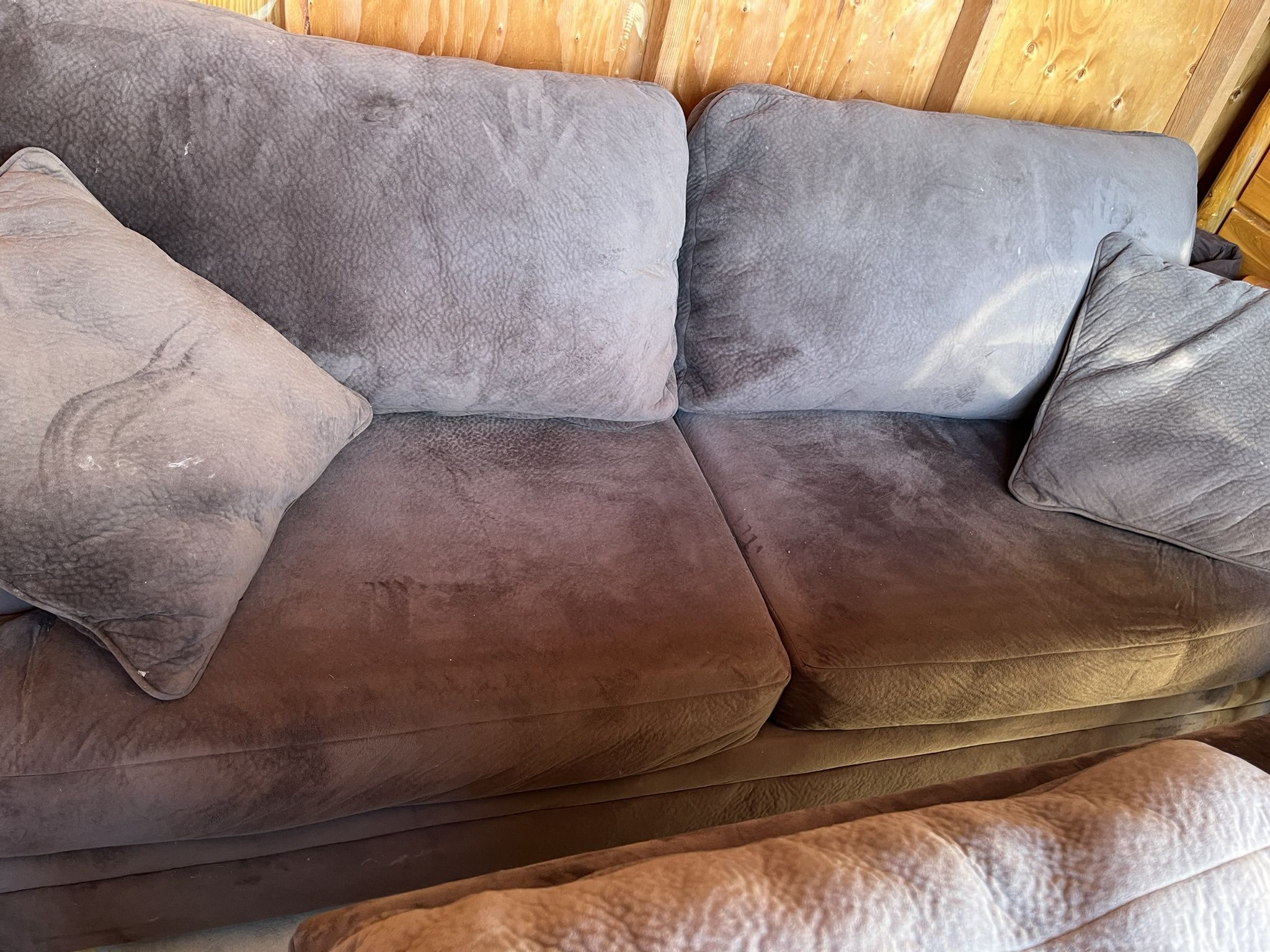 Crush Velvet Couch And Love Seat