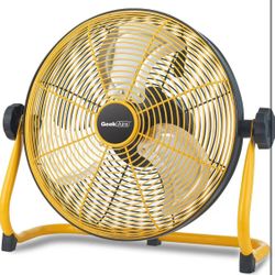 ❤️‍🔥 12" Portable Battery Operated Fan with Metal Blade, 360 Vertical Tilt, 24h Run Time Cordless Fan for Camping Travel Tent Hurricane Home $40