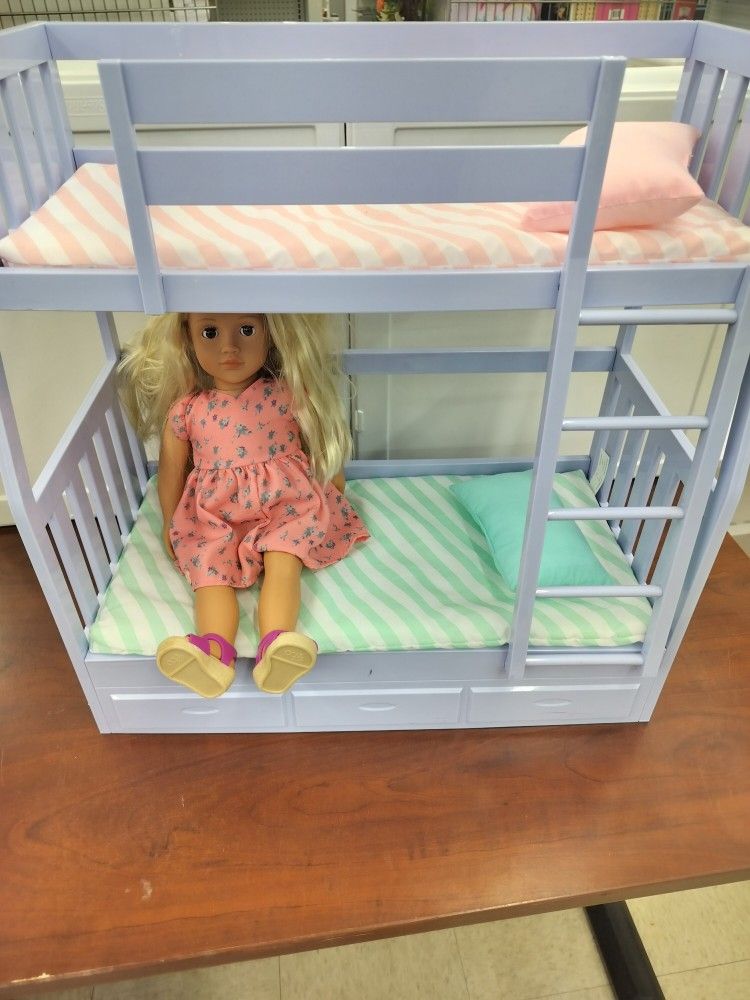 Our Generation Bunk Bed with 18" OG Doll bundle