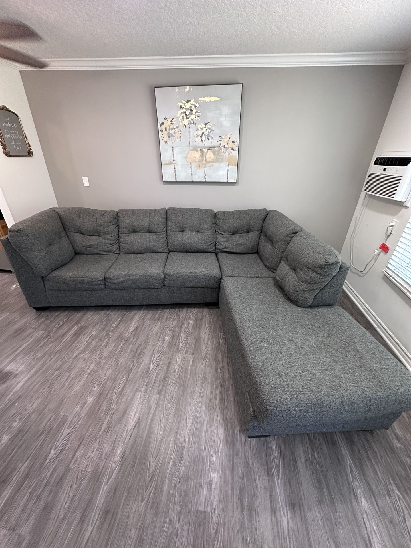 Grey L Shape Couch $OBO