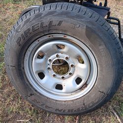Tire and wheel