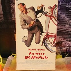 Vintage Original VHS of Pee-Wee's Big Adventure Movie In Excellent Condition 