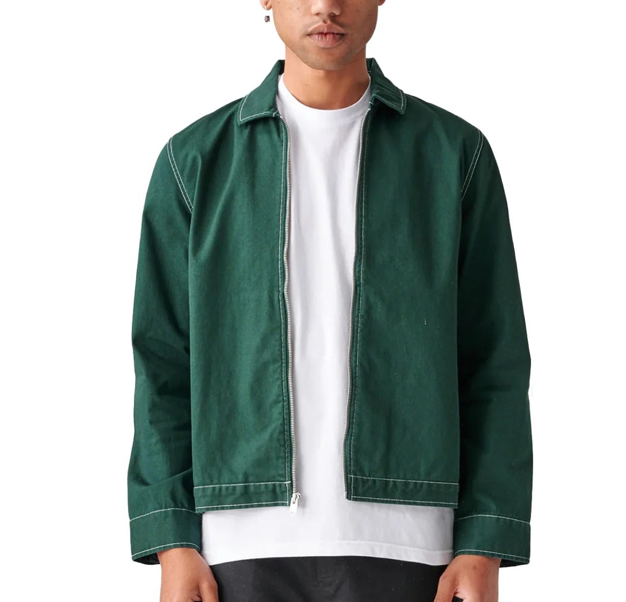 Globe Twill Jacket Organic Cotton Blend Twill Jacket