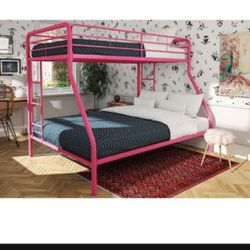Almost NEW Pink Bunk Bed frame