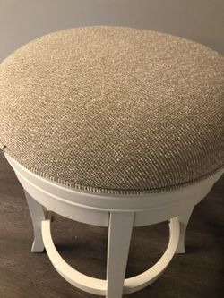 Averse 26” Distressed Antique White Backless Swivel Counter Stool