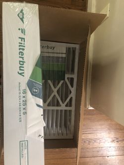 Air Conditioning Filters 2 Pack 16x25x5