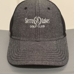 Sierra Lakes Golf Club Trucker Hat Cap SnapBack Black Mesh Otto