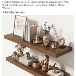 Walnut Shelves
