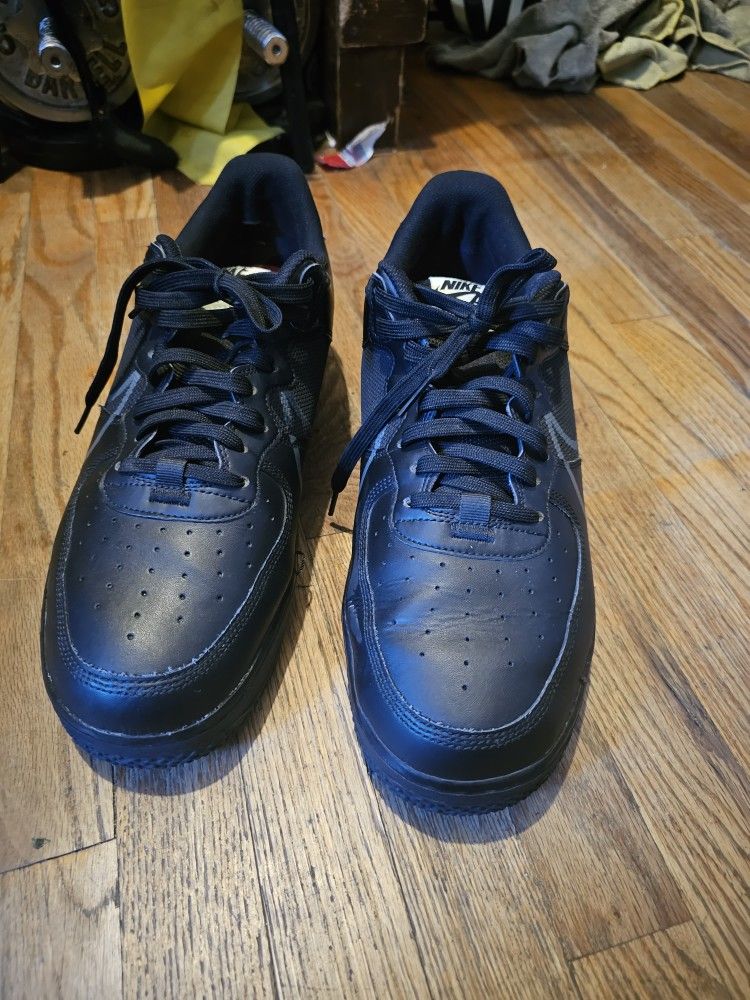Nike Black Air Force 1 React Size 13