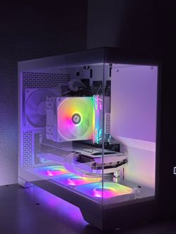 White Gaming PC | RX 6700 10GB | Ryzen 5 5600G | 32GB RGB RAM | High FPS Gaming