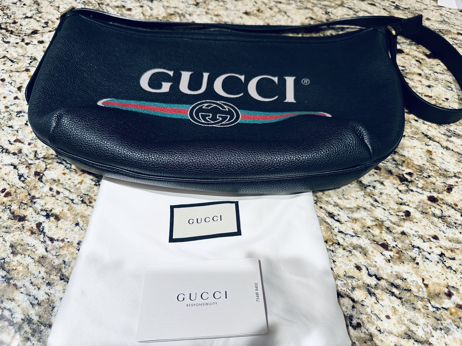 Authentic Gucci Large Lather Hobo Bag